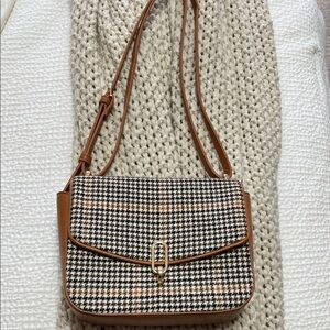 Houndstooth Shoulder Bag